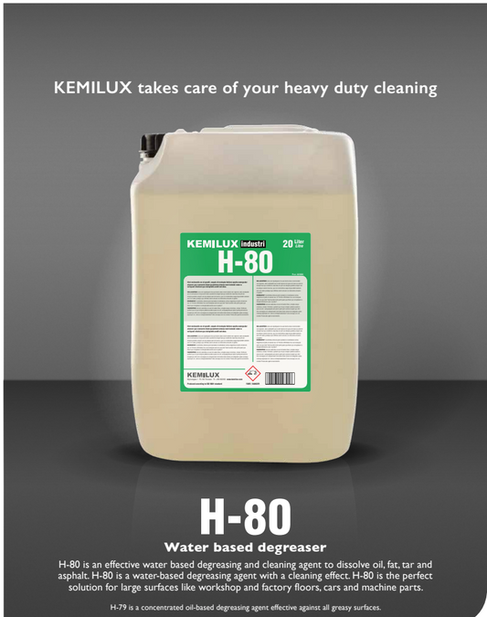 H-80 Water Based Degreaser