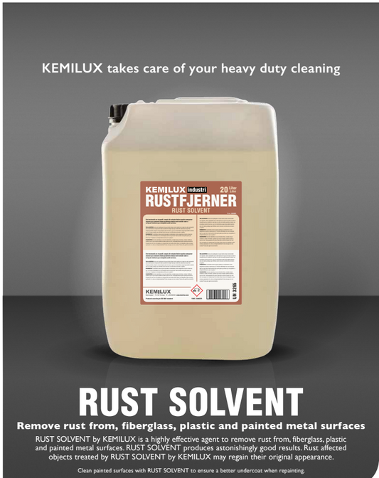 Kemilux Rust Solvent Industrial Marine Grade Paintwork Rust Stain Remover